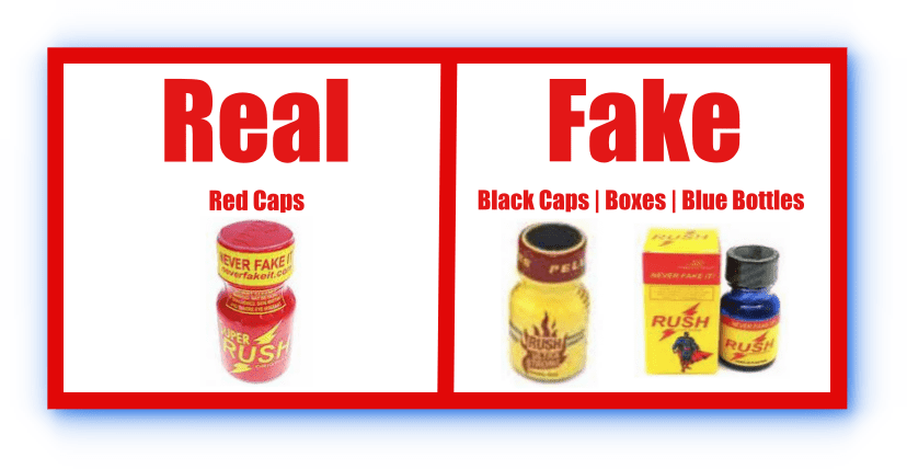 Fake counterfeit poppers